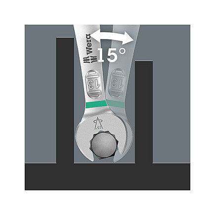 Wera 6003 Joker 15 Set 1 Ringmaulschlüssel-Satz