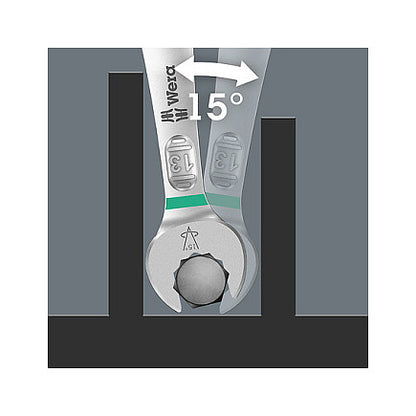 Wera 6003 Joker 15 Set 1 Ringmaulschlüssel-Satz