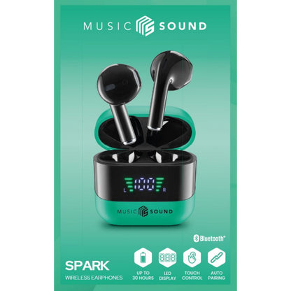 Cellularline Music & Sound Bluetooth Earphones Spark Green