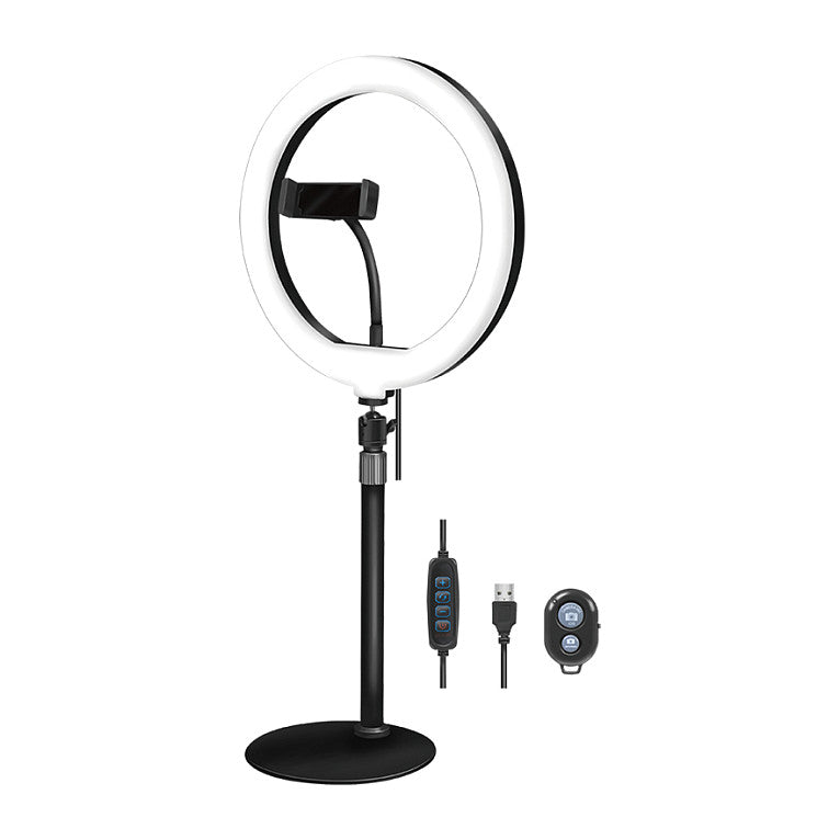 Logilink Smartphone-Ringlicht-Stativ m. Fernauslöser.DM 25cm