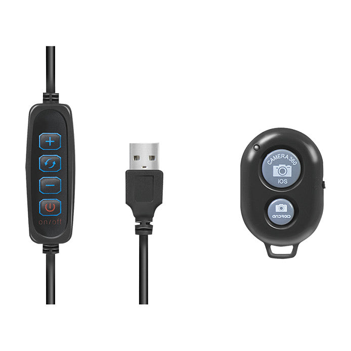 Logilink Smartphone-Ringlicht-Stativ m. Fernauslöser.DM 25cm
