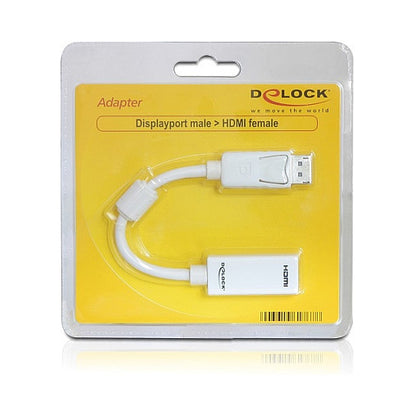 DELOCK Adapter Displayport-St > HDMI-Bu weiss
