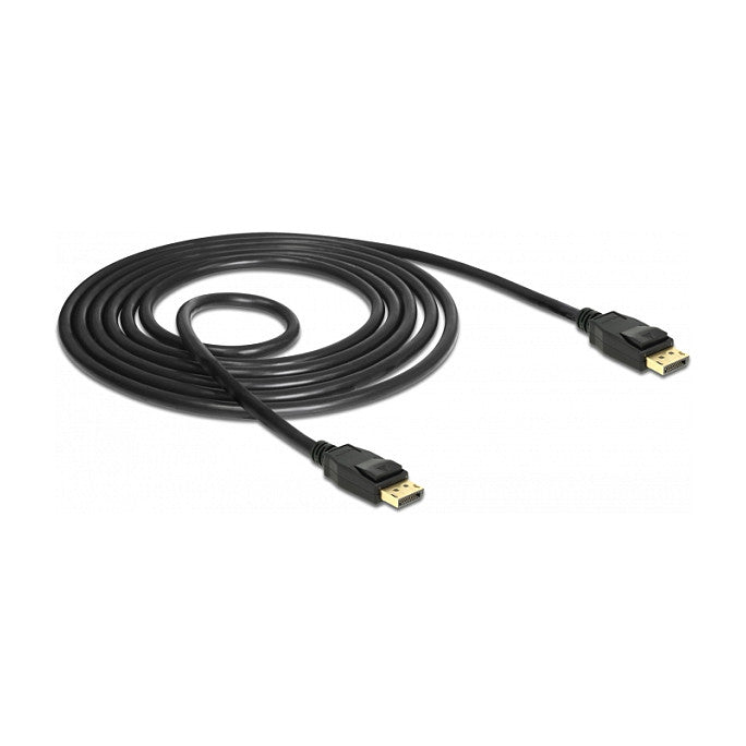 DELOCK Kabel Displayport 1.2 Stecker > Displayport Stecker 4K 60 Hz 1.5 m schwarz