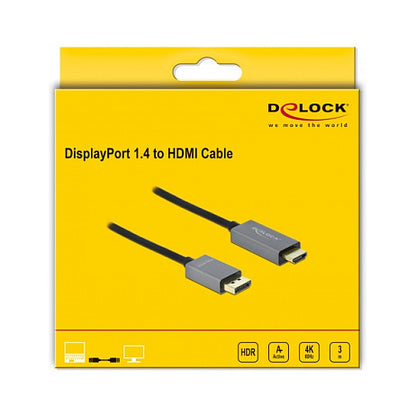 DELOCK Aktives DisplayPort 1.4 zu HDMI Kabel 4K 60Hz HDR 3m