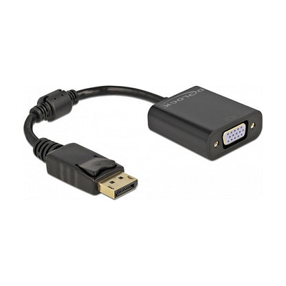 DELOCK Adapter DisplayPort 1.2 Stecker zu VGA Buchse Passiv schwarz