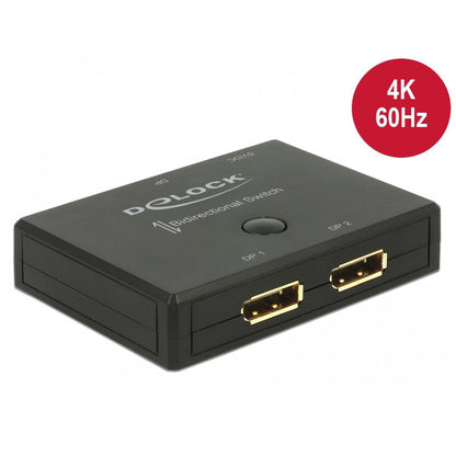 DELOCK Displayport 2 - 1 Umschalter bidirektional 4K 60 Hz