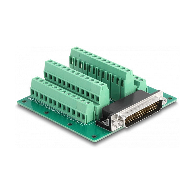 DELOCK D-Sub HD 44 Pin Stecker zu Terminalblock fur Hutschiene