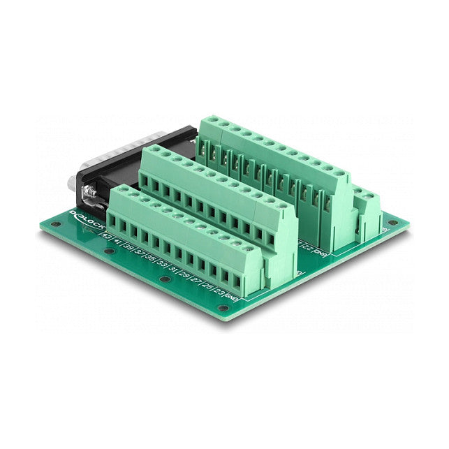 DELOCK D-Sub HD 44 Pin Stecker zu Terminalblock fur Hutschiene