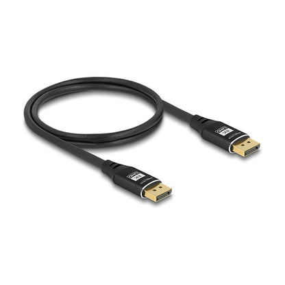 DELOCK DisplayPort Kabel 8K 60 Hz 1m schwarz Metall