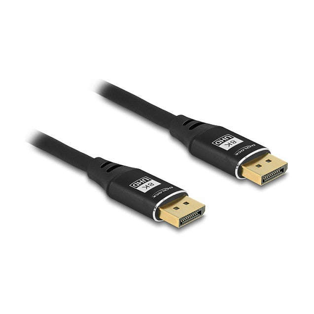 DELOCK DisplayPort Kabel 8K 60 Hz 3m schwarz Metall