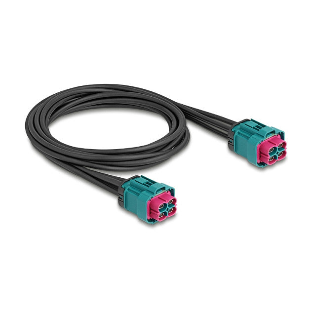 DELOCK Kabel HDMTD Z quad Buchse zu HDMTD Z quad Buchse 1m IP67 Schutzart