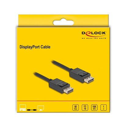 DELOCK DisplayPort Kabel 16K 60 Hz 80 Gbps 1m