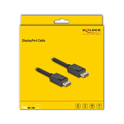 DELOCK DisplayPort Kabel 16K 60 Hz 80 Gbps 1.8m