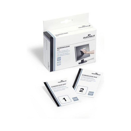 Bildschirmreiniger Duo Feucht/Trockentuchset 10 St