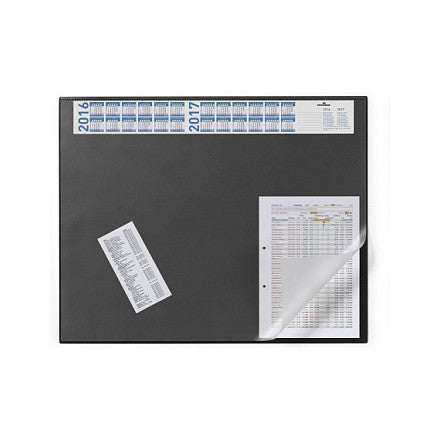 Schreibunterlage Vollsichtpl/Kalender 65x52cm schw