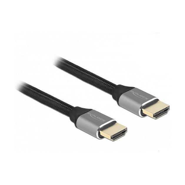 DELOCK Ultra High Speed HDMI Kabel 48 Gbps 8K 60Hz grau 3m zertifiziert