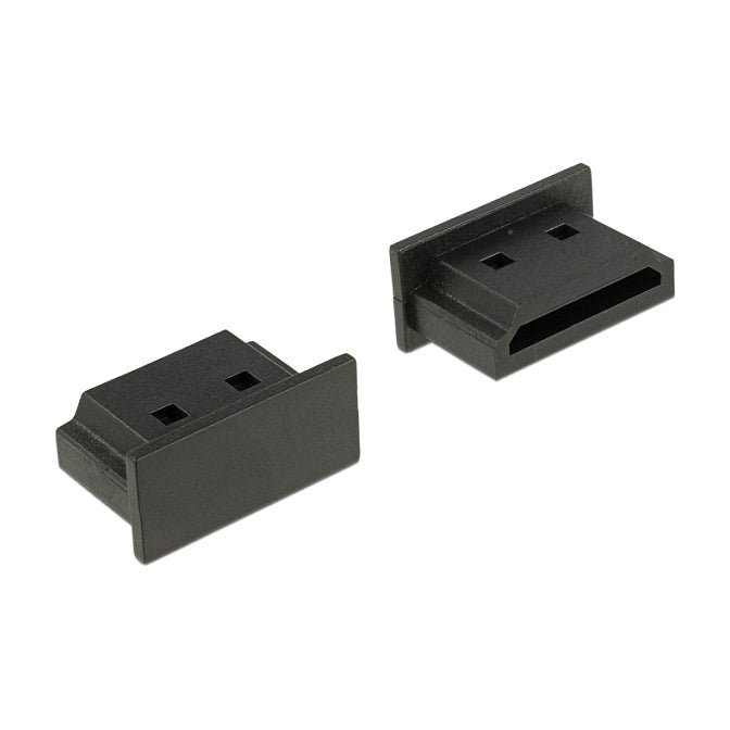 DELOCK Staubschutz fur HDMI A Buchse ohne Griff 10 Stuck schwarz