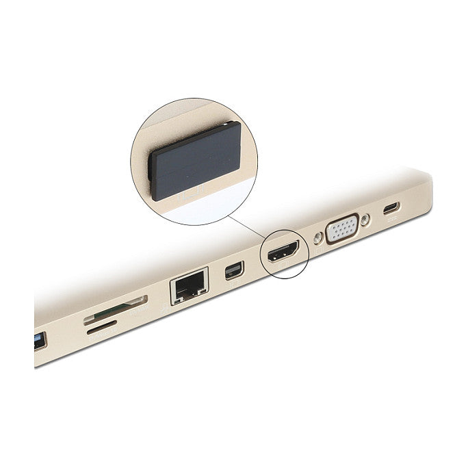 DELOCK Staubschutz fur HDMI A Buchse ohne Griff 10 Stuck schwarz