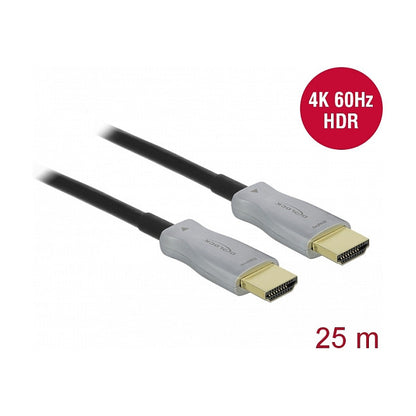 DELOCK Aktives Optisches Kabel HDMI 4K 60Hz 25m