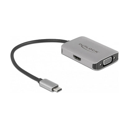 DELOCK USB Type-C Splitter DP Altmode > 1 x HDMI + 1 x VGA out