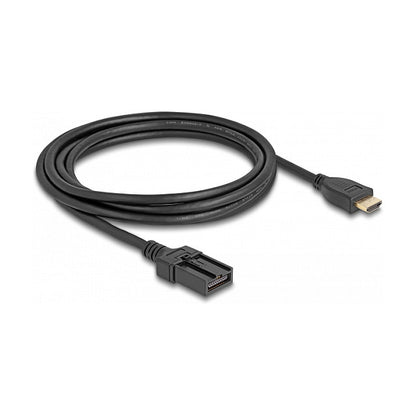 DELOCK HDMI Automotive Kabel HDMI-A Stecker auf HDMI-E Stecker 3m 4K 60 Hz