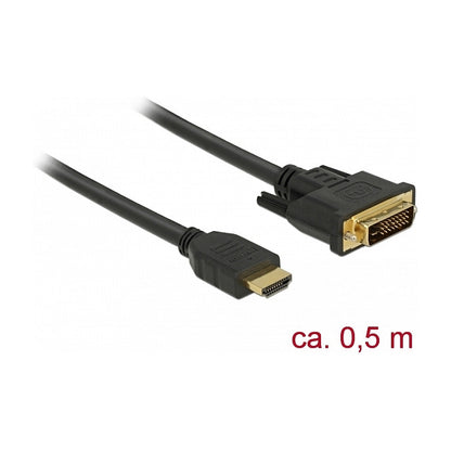 DELOCK HDMI zu DVI 24+1 Kabel bidirektional 0.5 m