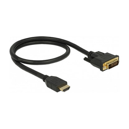 DELOCK HDMI zu DVI 24+1 Kabel bidirektional 0.5 m