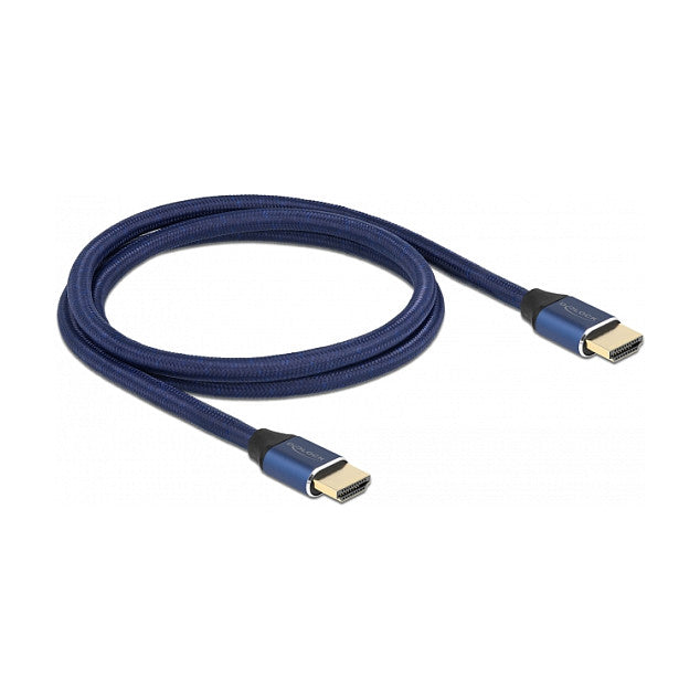 DELOCK Ultra High Speed HDMI Kabel 48 Gbps 8K 60Hz blau 1m zertifiziert