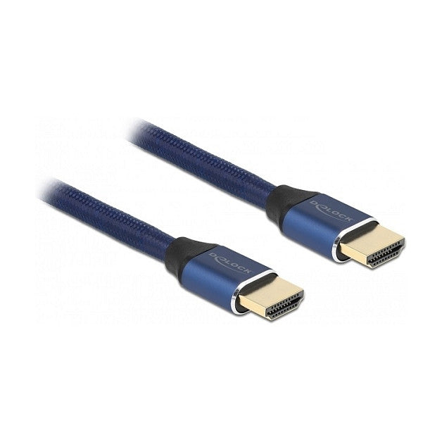 DELOCK Ultra High Speed HDMI Kabel 48 Gbps 8K 60Hz blau 2m zertifiziert