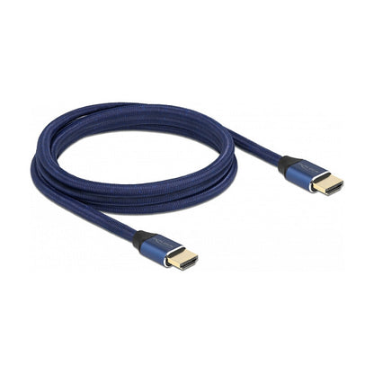 DELOCK Ultra High Speed HDMI Kabel 48 Gbps 8K 60Hz blau 2m zertifiziert