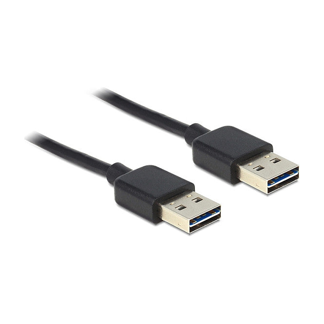DELOCK Kabel EASY-USB 2.0 Typ-A Stecker > EASY-USB 2.0 Typ-A Stecker 2m schwarz