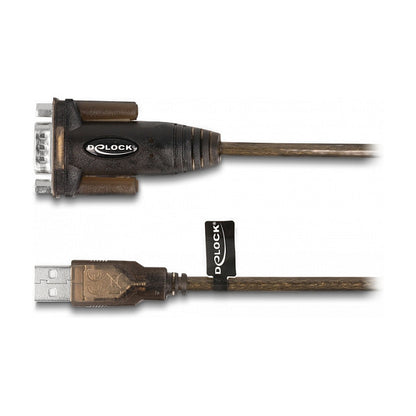 Delock Adapter USB2.0 Typ-A zu 1 x Seriell RS-232 D-sub9 pin