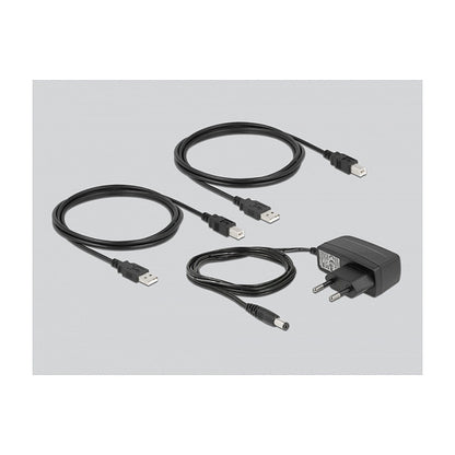 DELOCK USB 2.0 Switch fr 2 PC an 2 Gerte
