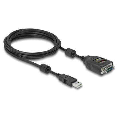 DELOCK USB-A 2.0 zu Seriell RS-232 D-Sub 9Pin 2.5kV Galva 2m