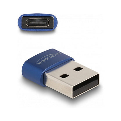 Delock USB2.0 ADA USB Typ-A Stecker zu USB Type-C BU blau