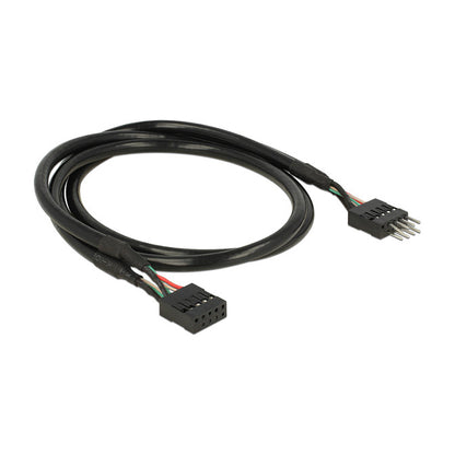DELOCK USB 2.0 10 Pin Verlngerungskabel Pfostenstecker > Pfostenbuchse 50cm