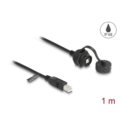 DELOCK Kabel USB 2.0 Typ-B St zu USB 2.0 Typ-B Bu einbau