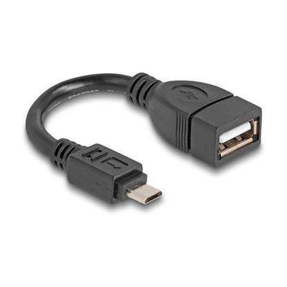 DELOCK USB 2.0 OTG Kabel Typ Micro-B Stecker zu Typ-A Buchse 11cm