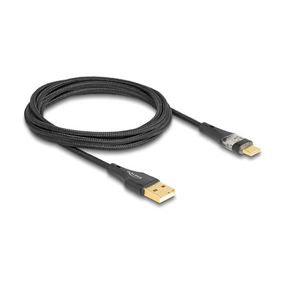DELOCK USB 2.0 Kabel Typ-A St. zu USB Type-C St. 60 W 2 m