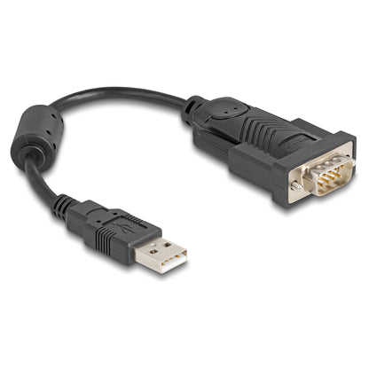 DELOCK Adapter USB 2.0 A > 1x Seriell DB9 RS-232 St/St 0.25m