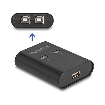 DELOCK USB 2.0 Switch für 2 PC an 1 Gerät