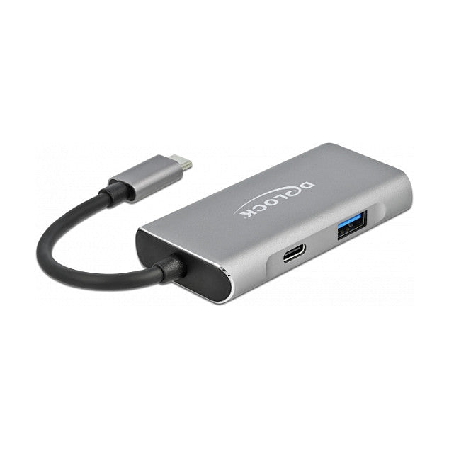DELOCK Externer USB 3.2 Gen 2 USB Type-C Hub mit 3 x USB Typ-A und 1 x USB Type-C