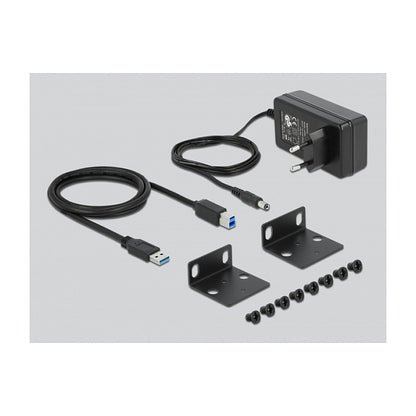 DELOCK 25.4cm 10Zoll Industrie Hub 10xUSB 3.2 Gen 1 Typ-A