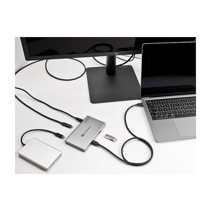 DELOCK Thunderbolt 4 Hub 3 Port mit zustzlichem SuperSpeed USB 10Gbps Typ-A Port - 8K
