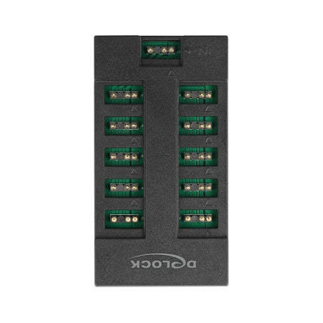 DELOCK RGB Hub fur ARGB LEDs mit 10 Ports