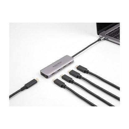 DELOCK USB 5 Gbps 4 Port USB Type-C Hub mit USB Type-C Anschluss