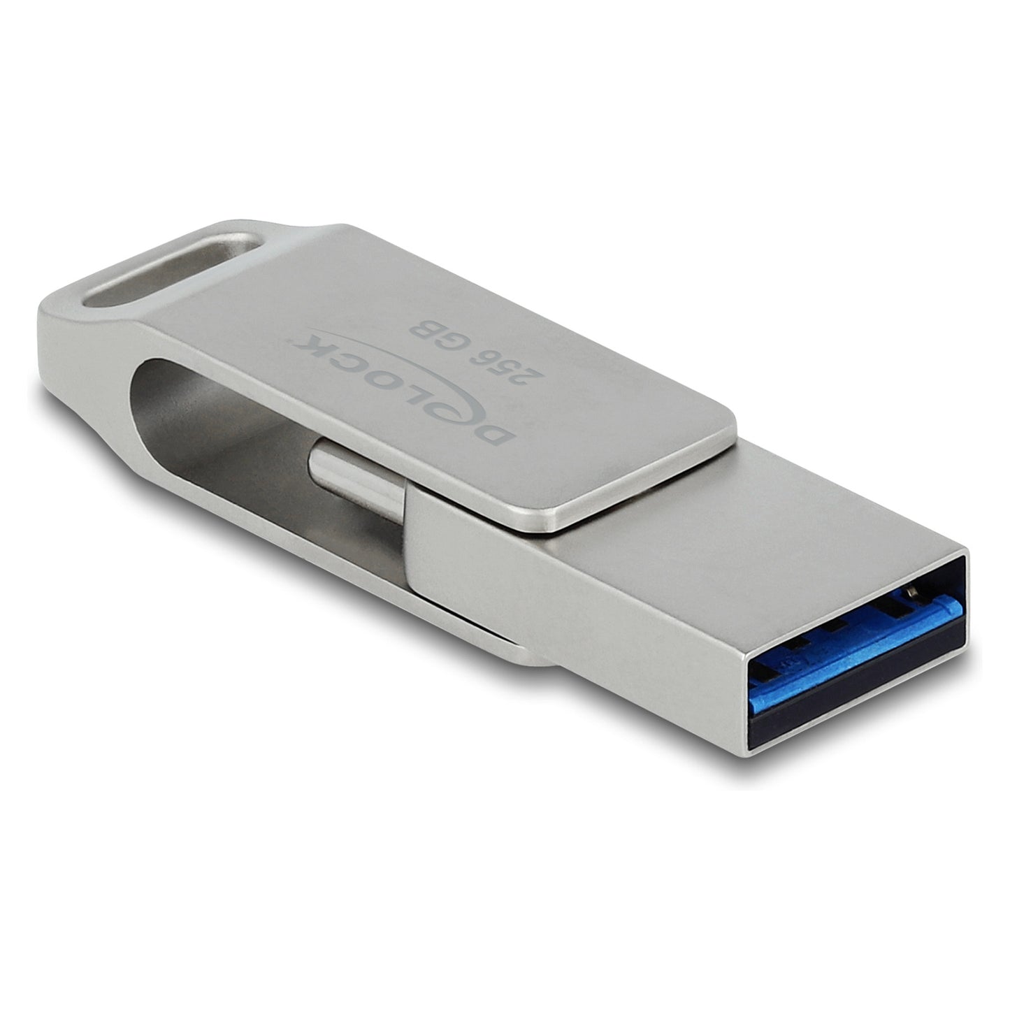STICK HUB DELOCK USB 5 Gbps USB-C + Typ-A Speicherstick 256GB - Metallgehuse