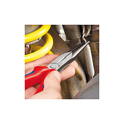 KNIPEX Flachrundzange mit Schneide verchromt 200 mm
