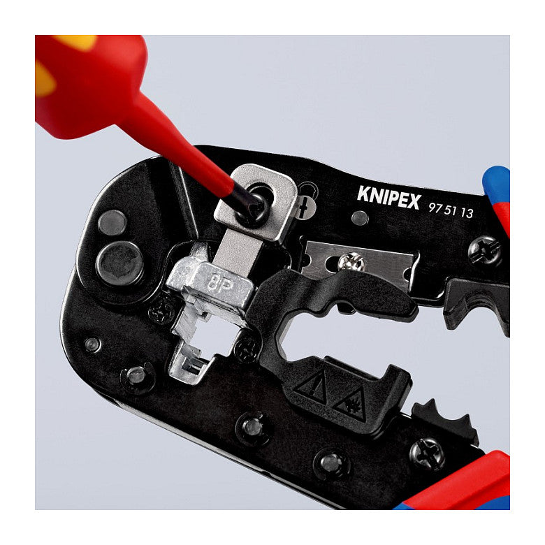 KNIPEX Crimpzange fr Westernstecker