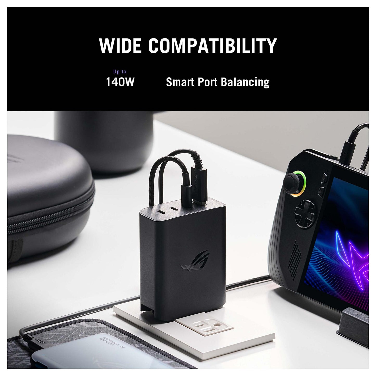ASUS AC140-01 3C1A CHARGER schwarz EU+UK TYPE-C